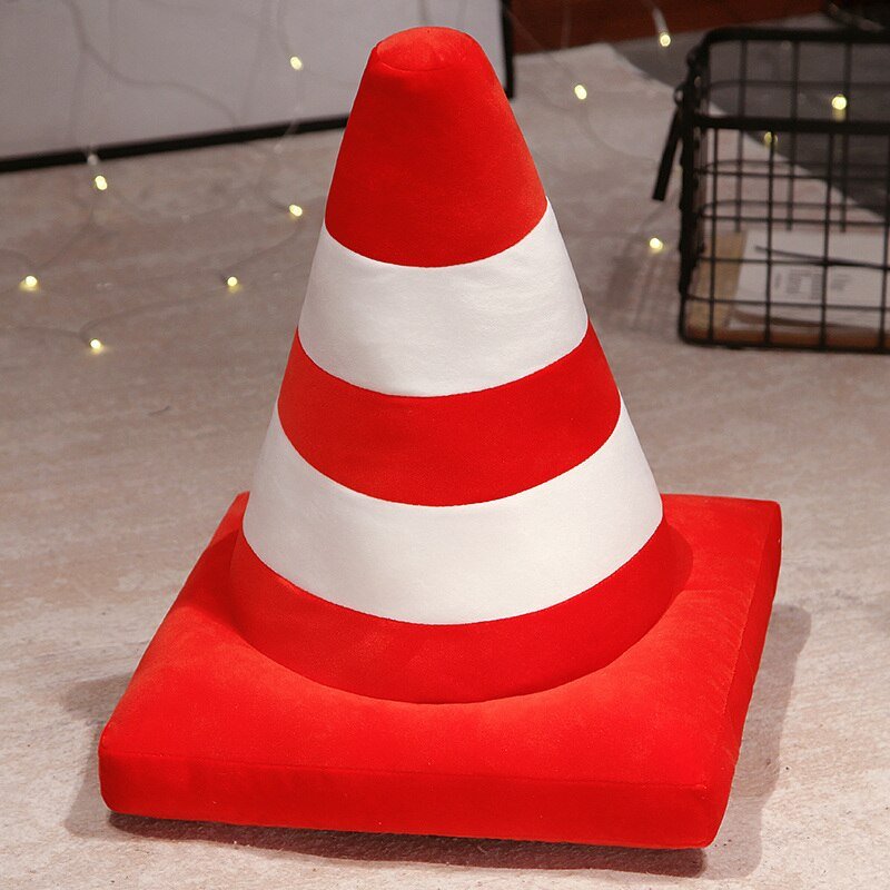 Plysj 'Traffic Cone' koselig pute