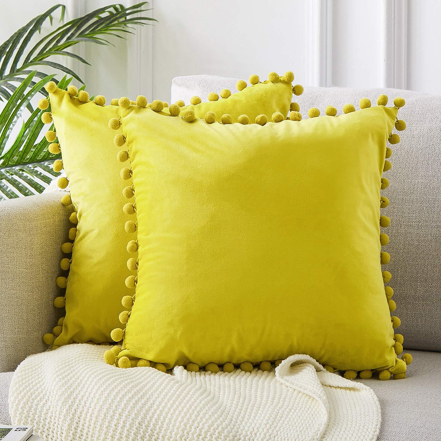 Pom Pom Cushion Covers