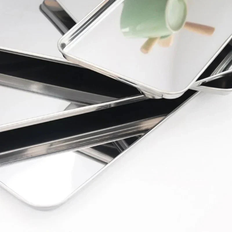 Practical Stainless Steel Food Display Tray