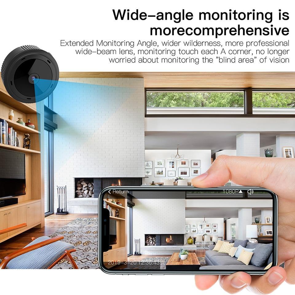 Mini WiFi Kamera 1080P HD IR Nachtsicht Home Security Kamera Baby Monitor