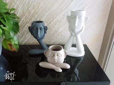 Minimalist Ceramic Abstract Head Vase