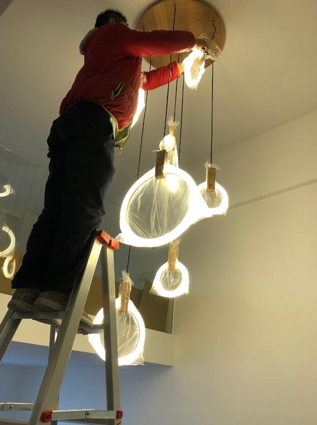 Kowa - Lampadario ad anello da soffitto