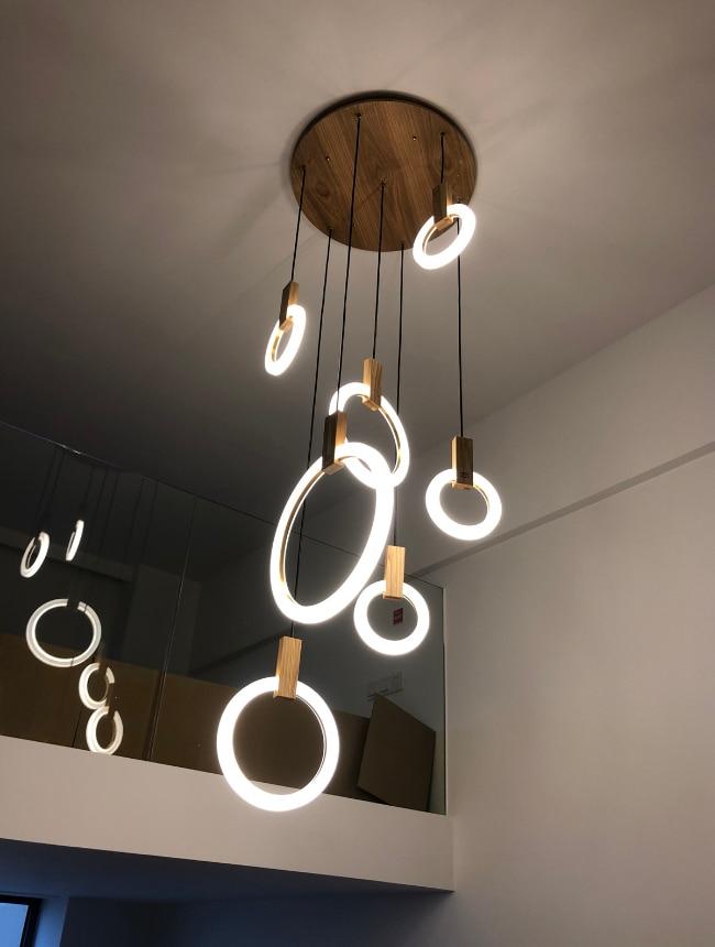 Kowa - Lampadario ad anello da soffitto