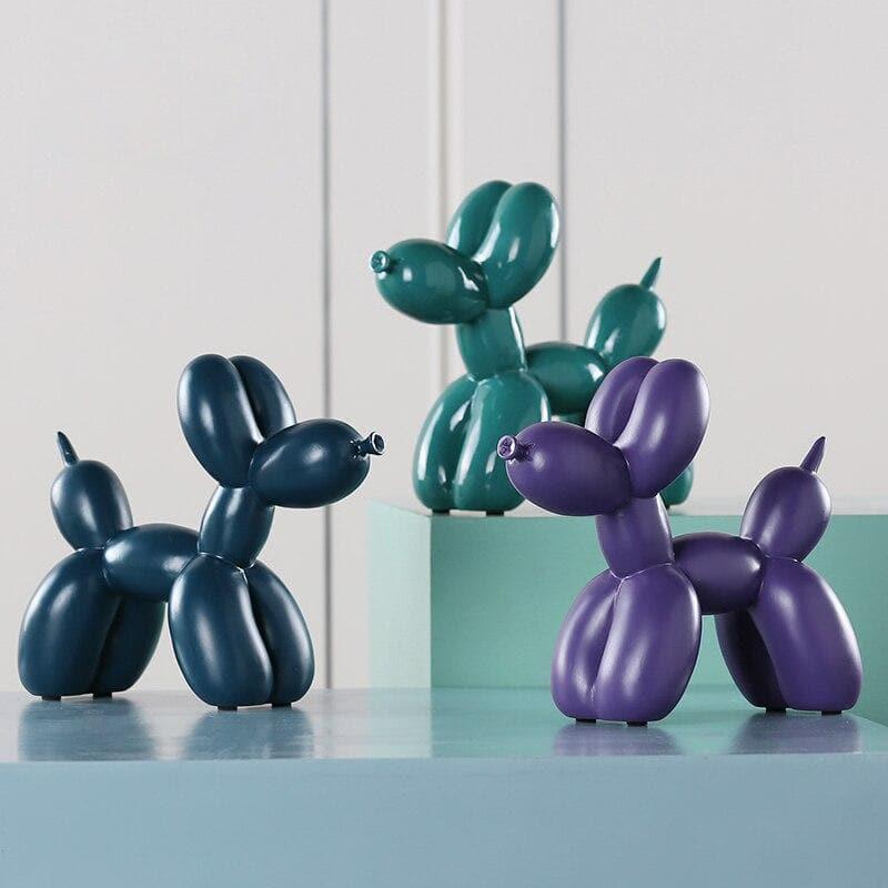 Sculpture de chien en ballon - Résine artisanale