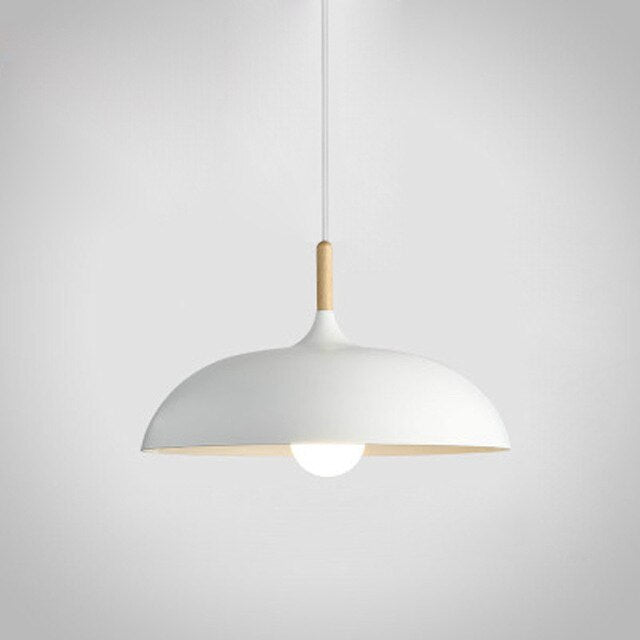 Soft Pastel Palette Pendant Lights in Metal & Wood - Final Sale