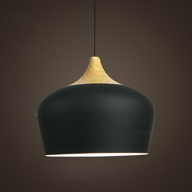 Soft Pastel Palette Pendant Lights in Metal & Wood