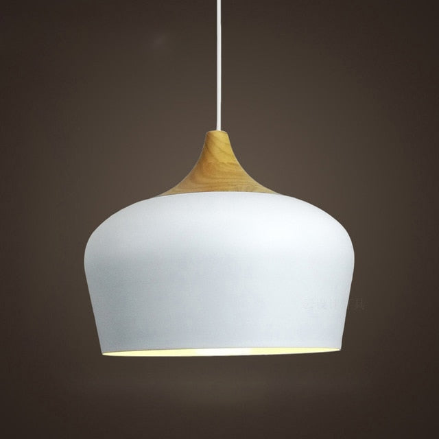 Soft Pastel Palette Pendant Lights in Metal & Wood