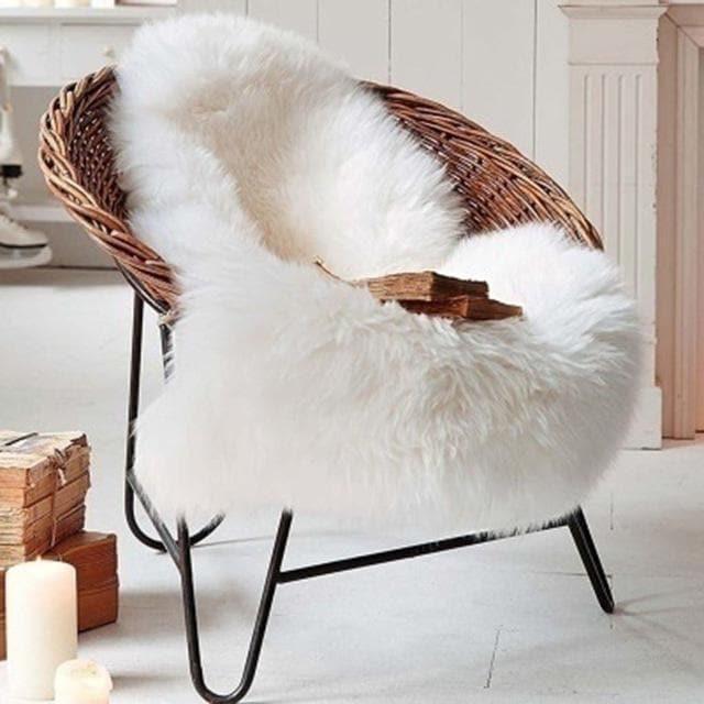 Faux-Fur Schaffell-Decke & Teppich