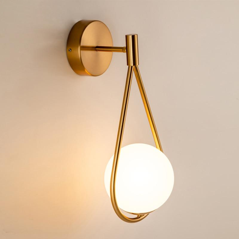 Loop Brass och Sphere Sconce