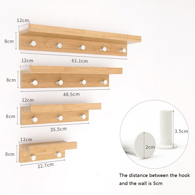 Estante de almacenamiento en pared Cooper con ganchos