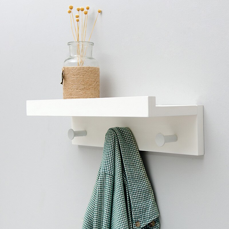 Cooper Wall Storage Shelf with Hooks