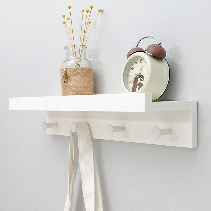 Cooper Wall Storage Shelf with Hooks