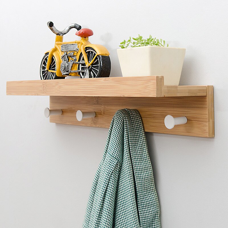 Cooper Wall Storage Shelf with Hooks