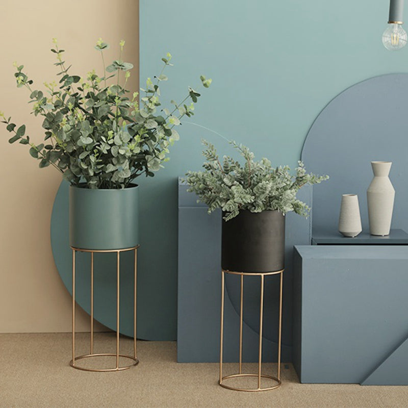 Fleur Large Planter Pots with Metal Stand