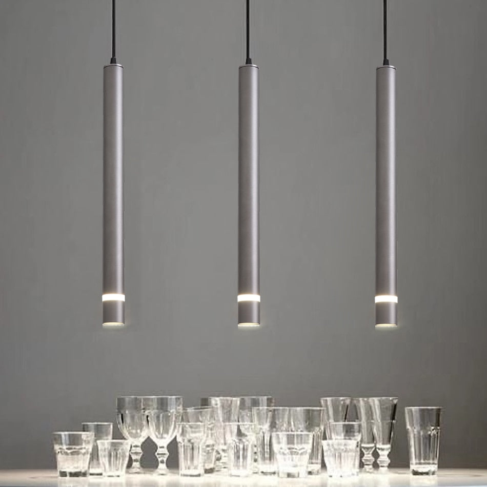 Tube Cylinder Pipe Pendant Light