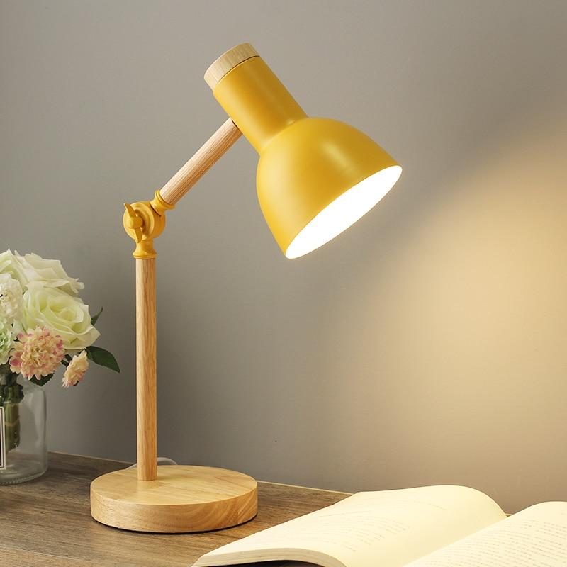 NordicGlow | Scandinavian Wooden Desk Lamp