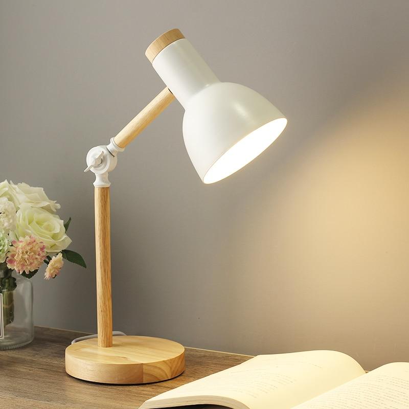 NordicGlow | Lampe de bureau scandinave en bois