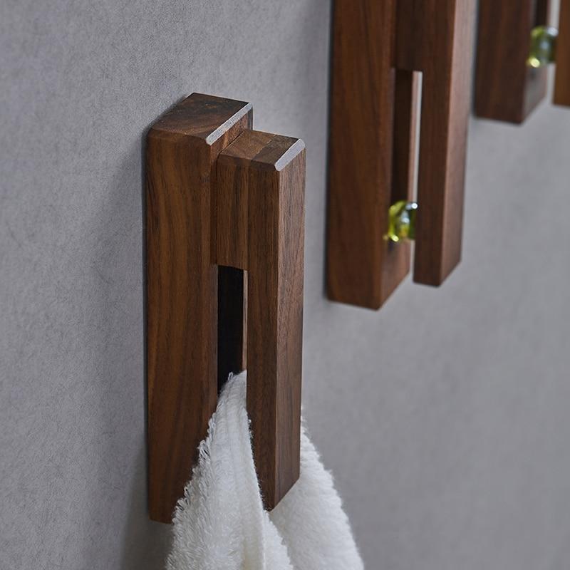 Nordic Wooden Towel Holders for the Bathroom