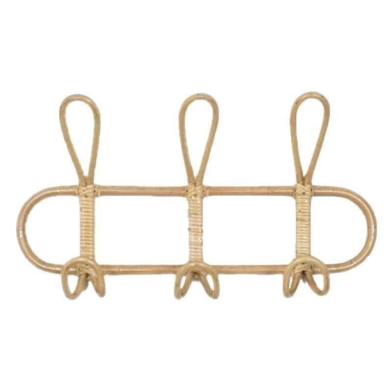 Rattan Trio Hook Wall Hanger