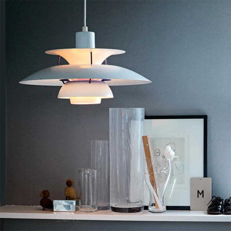 Colored Layered Pendant Light