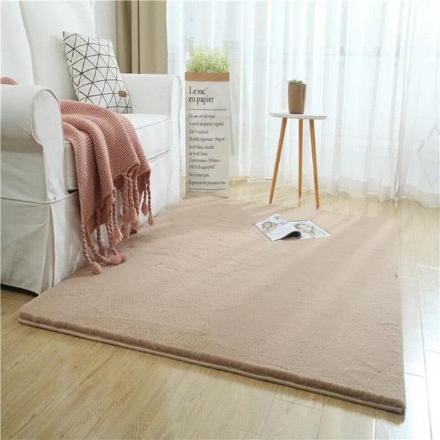 Extra Thick Nordic Faux Fur Microfiber Rug