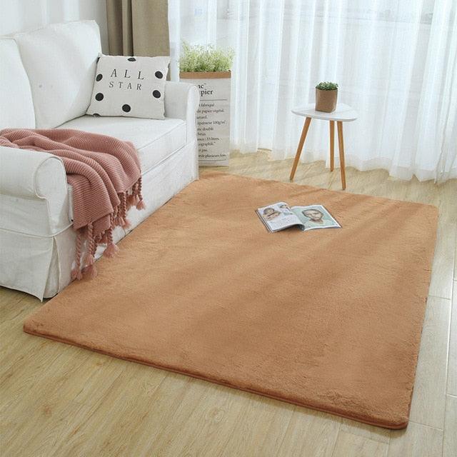 Extra Thick Nordic Faux Fur Microfiber Rug