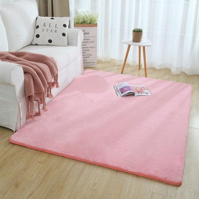 Extra Thick Nordic Faux Fur Microfiber Rug