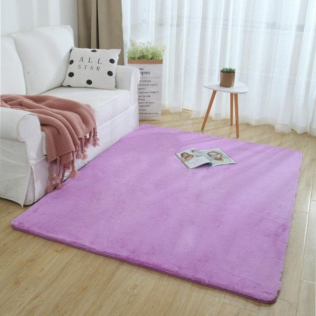 Extra Thick Nordic Faux Fur Microfiber Rug