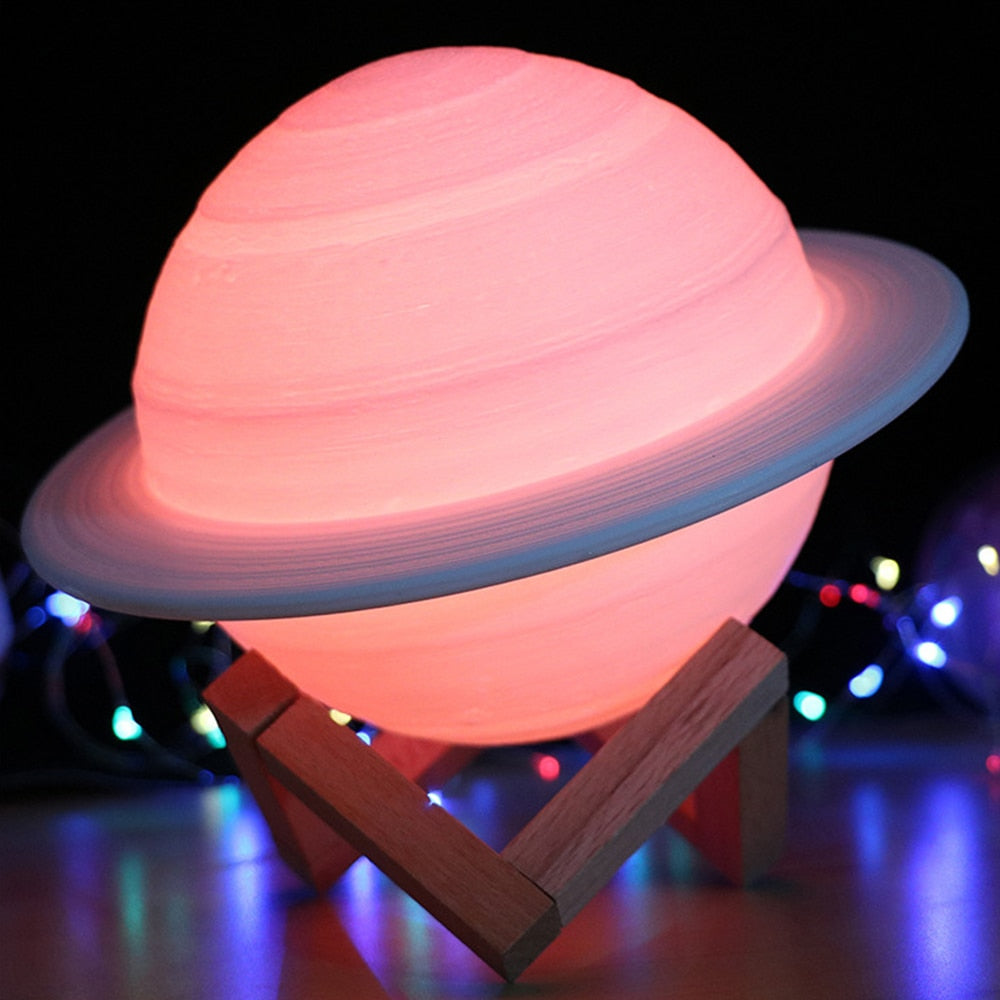 Colour Changing Saturn Lamp