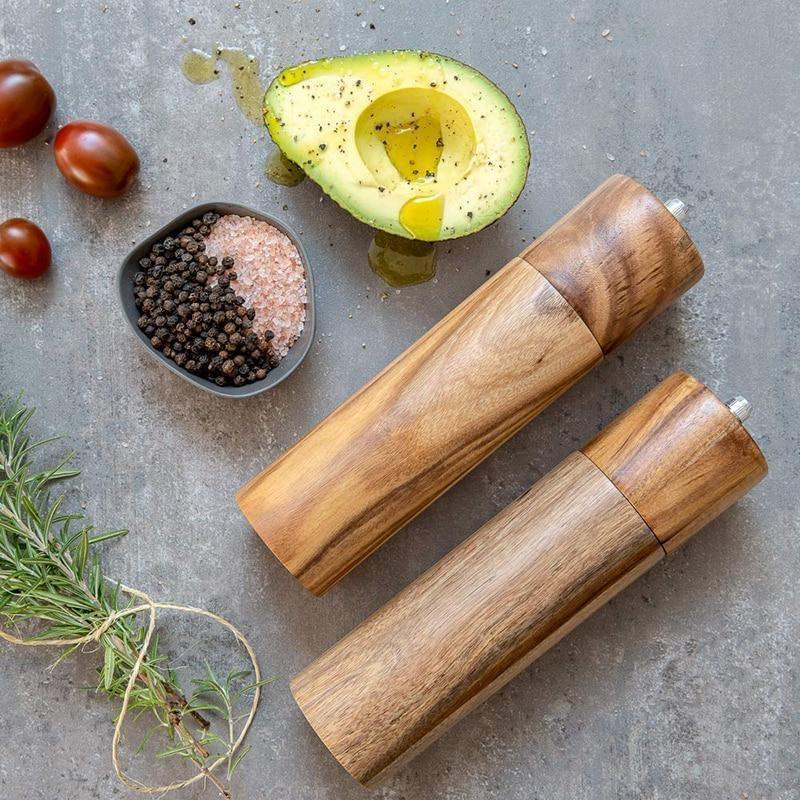 Acacia Wood Salt & Pepper Mills