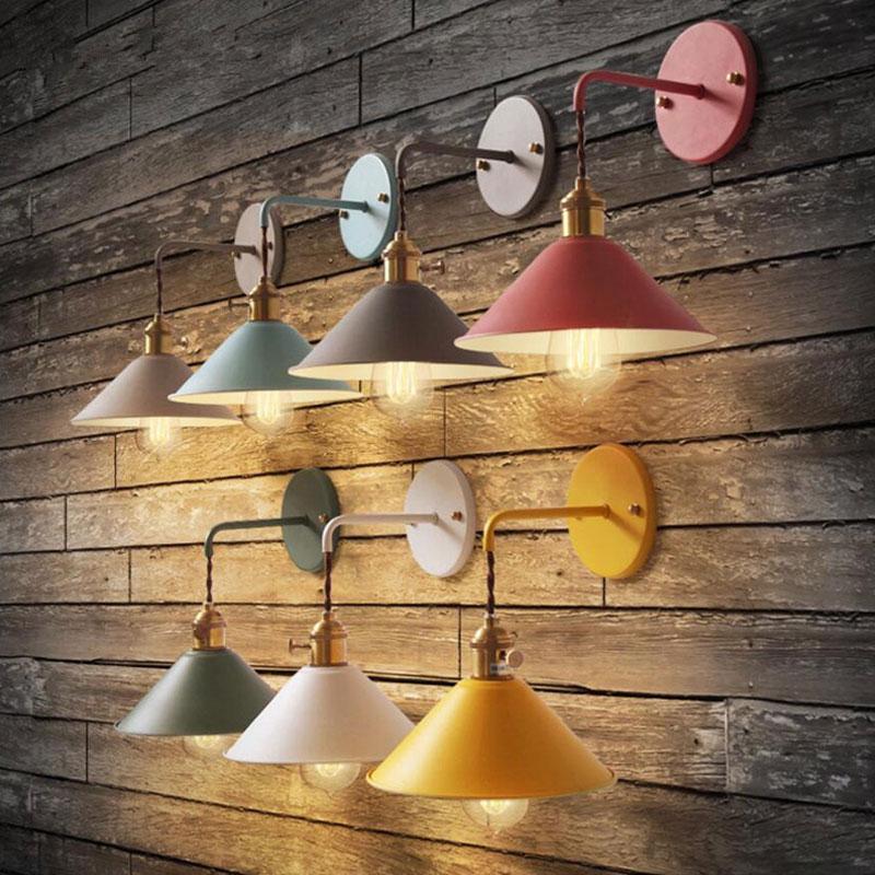 Colorful Nordic Retro Vintage Wall Light