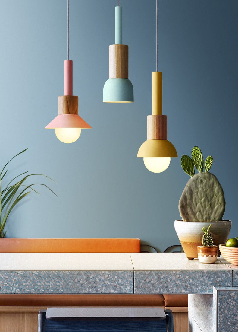 Astrid Metal & Wood Pendant Lights