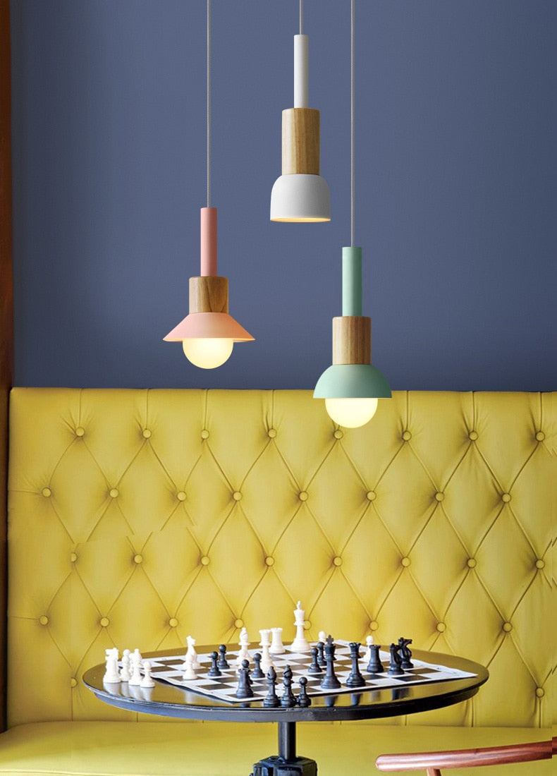 Astrid Metal & Wood Pendant Lights