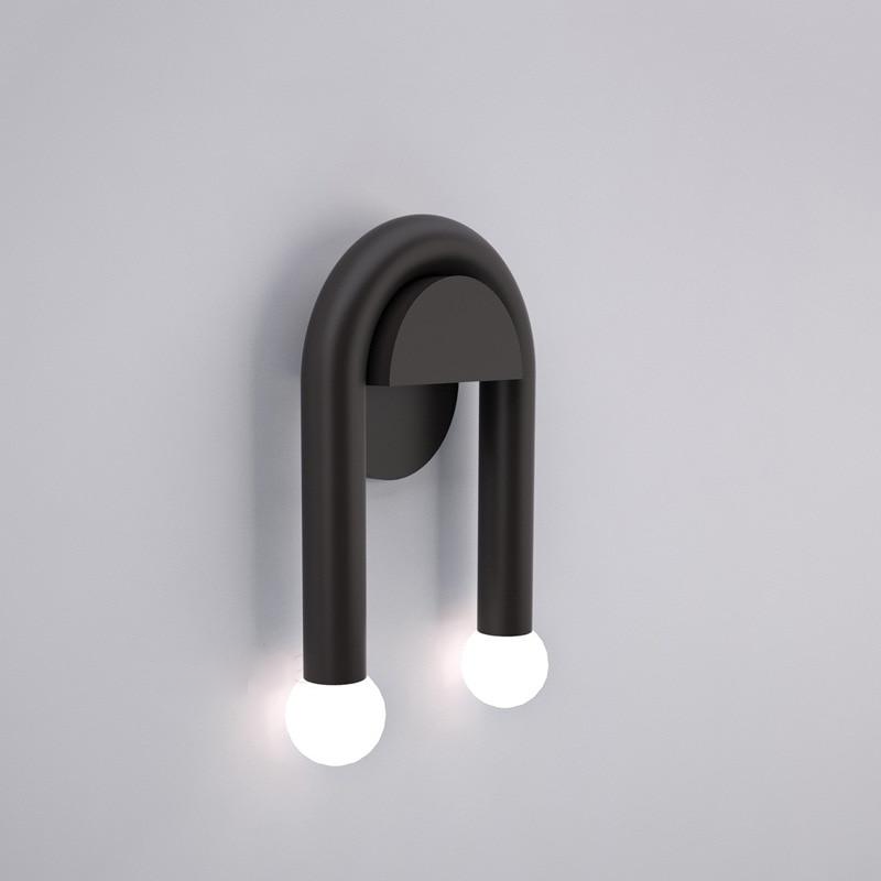 Double Light Arched Metal Wall Sconce