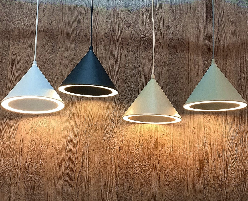 Krorat - Modern LED Cafe Bar Restaurant Nordic Cone Hanging Lamp