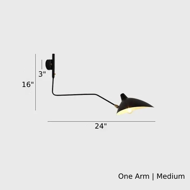 Serge Duckbill Wall Lamp with Swing Arms