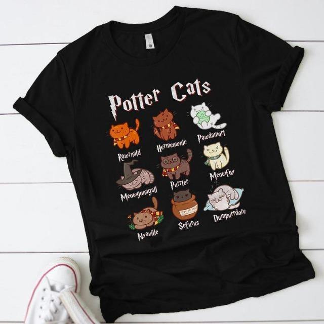 Maglietta Gatto Potter