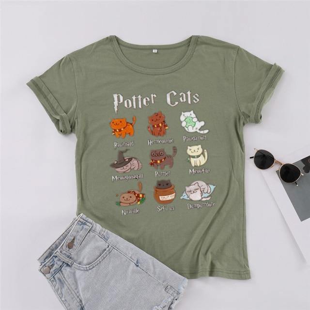 Camiseta del gato Potter