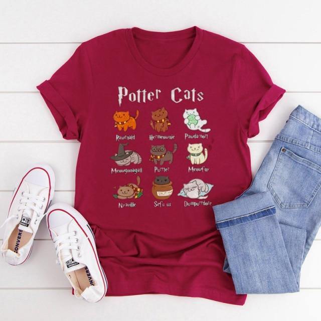 Potter Cat T-skjorte