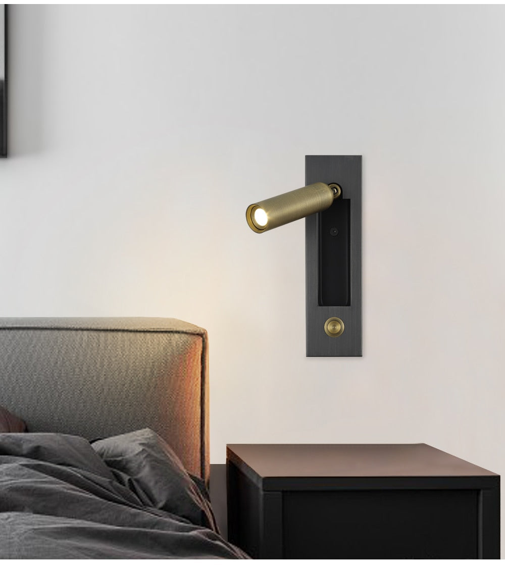 IIS Recessed Push Switch Wall Lamps