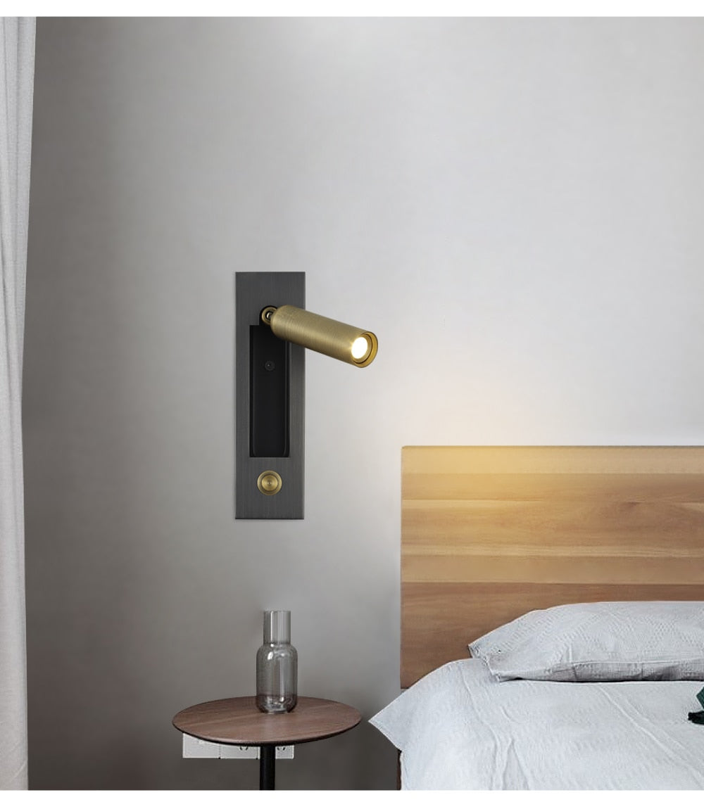 IIS Recessed Push Switch Wall Lamps