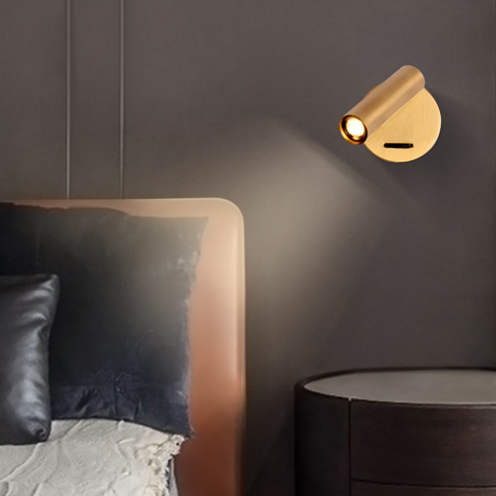 350° Mounted Bedside LED Wall Light