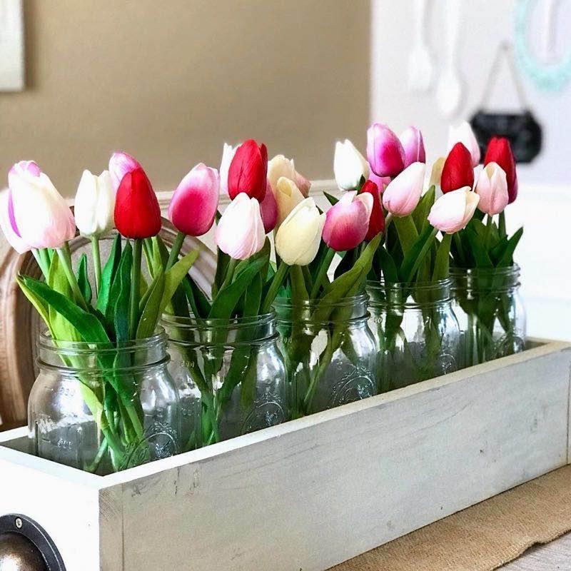 Künstliche Tulpen, 10 Stück