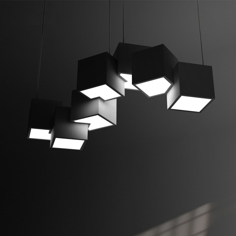 Modern Future Cube Led Light Fixture