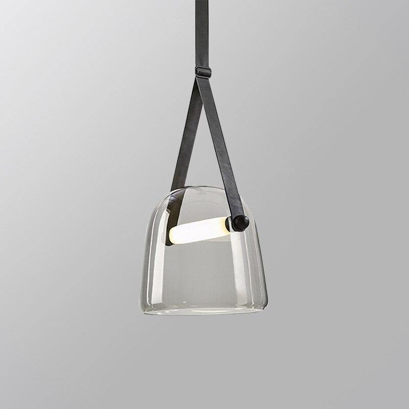 Leather Industrial Cord Pendant Light