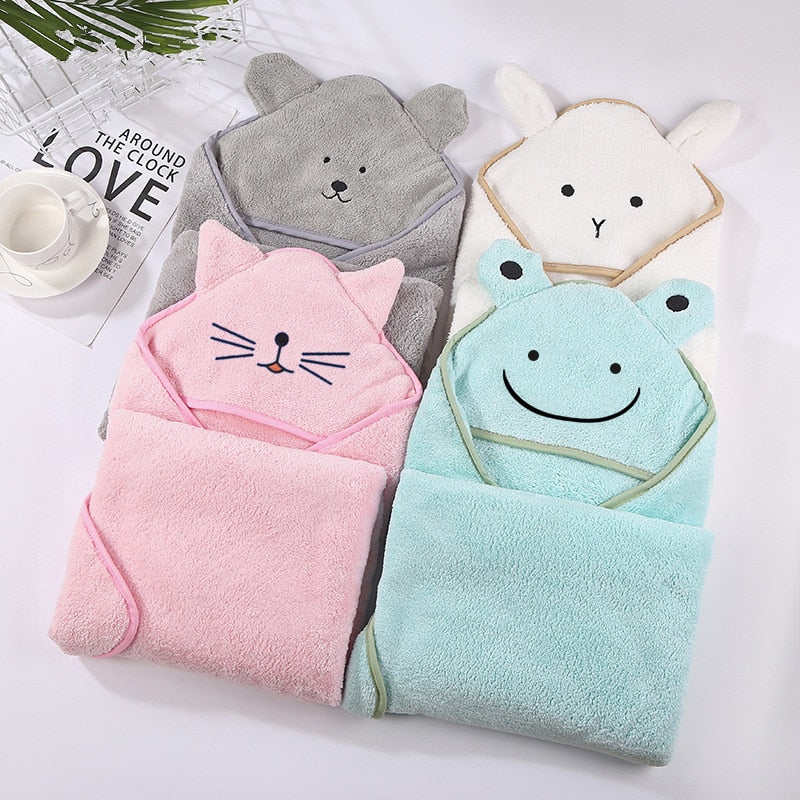 Serviette de bain à capuche super douce pour bébé