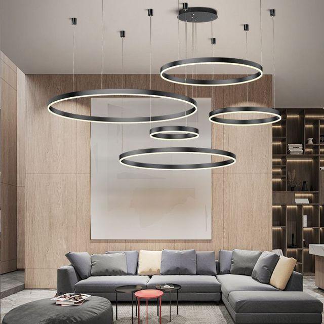 Round Modern Elegant Infinite Chandelier Light