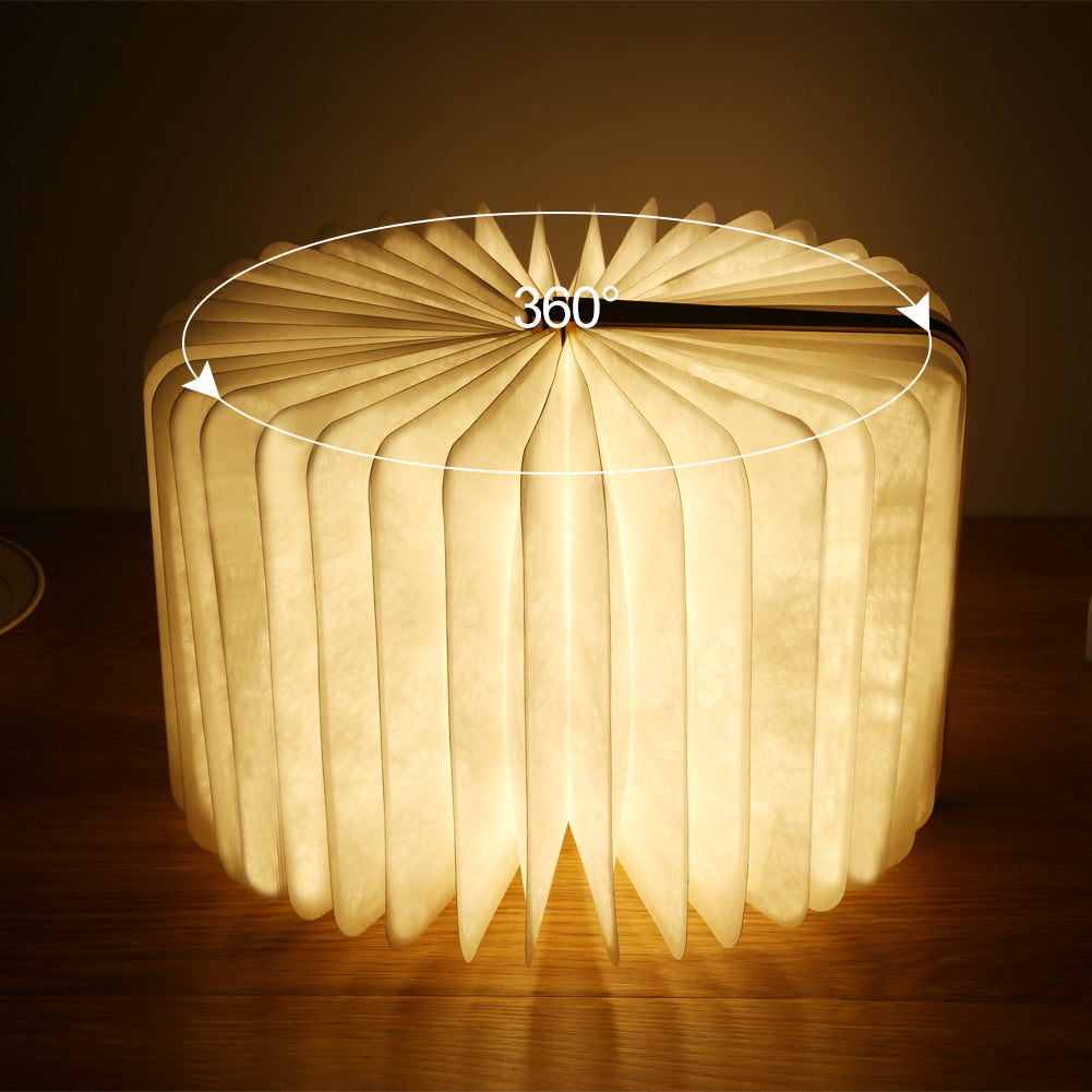 Lampe de lecture pliante en bois