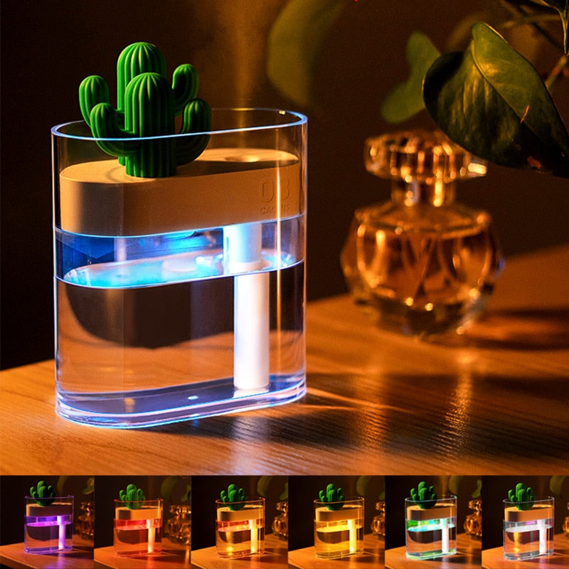 Ultrasonic Cactus Essential Oil Aroma Diffuser