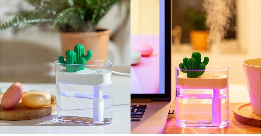 Ultrasonic Cactus Essential Oil Aroma Diffuser